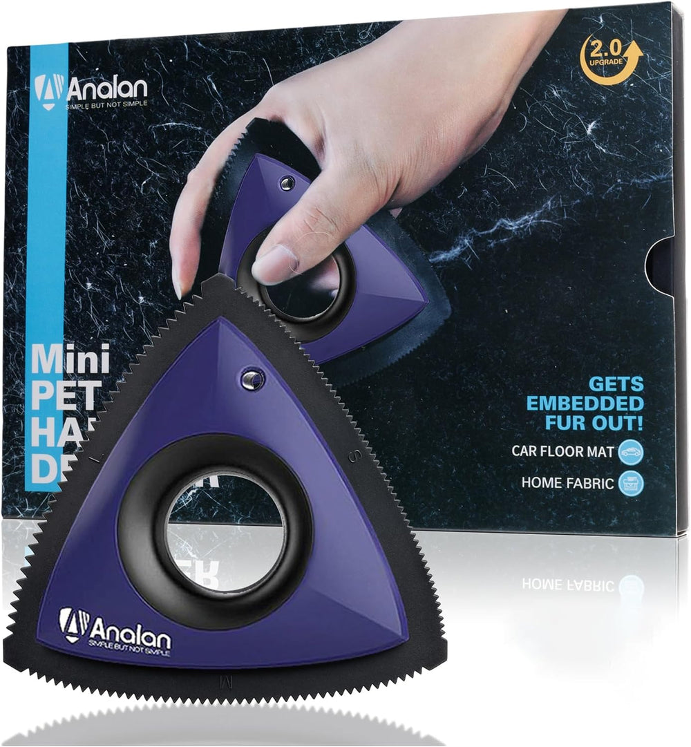 Mini Pet Hair Remover for Car Detailing Dog Hair Tool(Blue Violet)